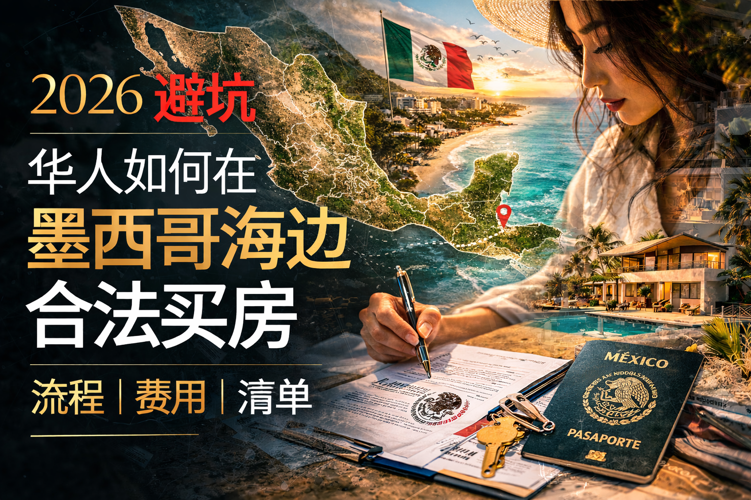 2026避坑|文读懂:华人如何在墨西哥海边合法买房(流程+费用结构+清单)