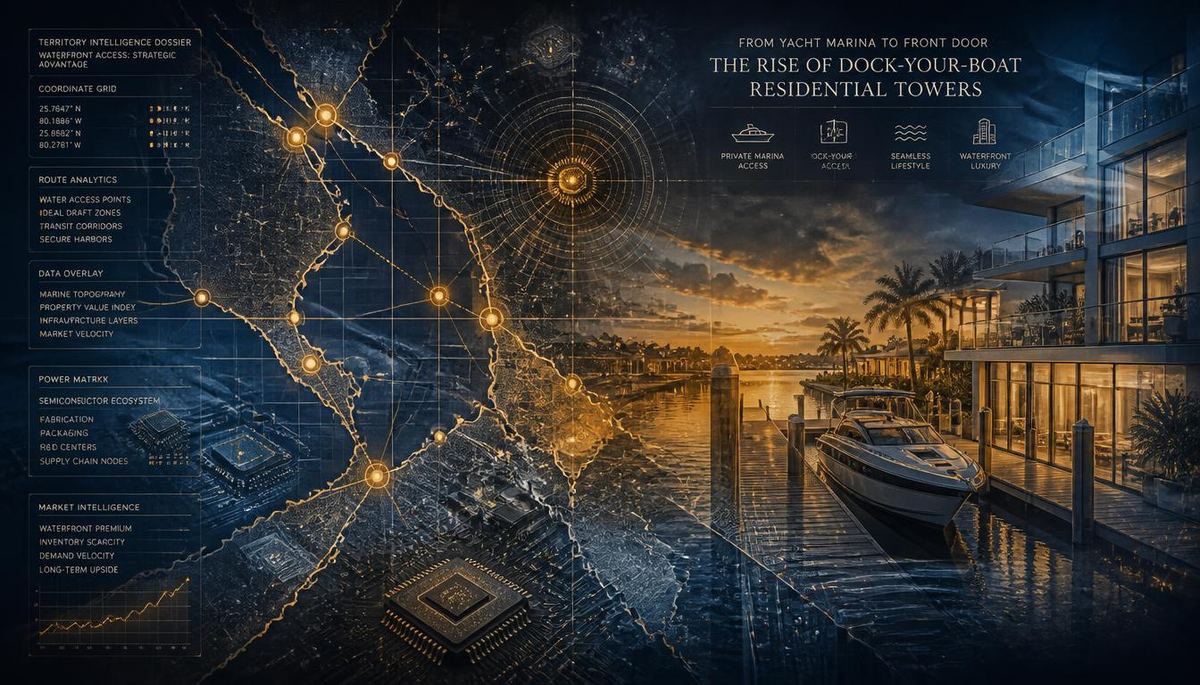 From Yacht Marina to Front Door: The Rise of Dock-Your-Boat Residential Towers
