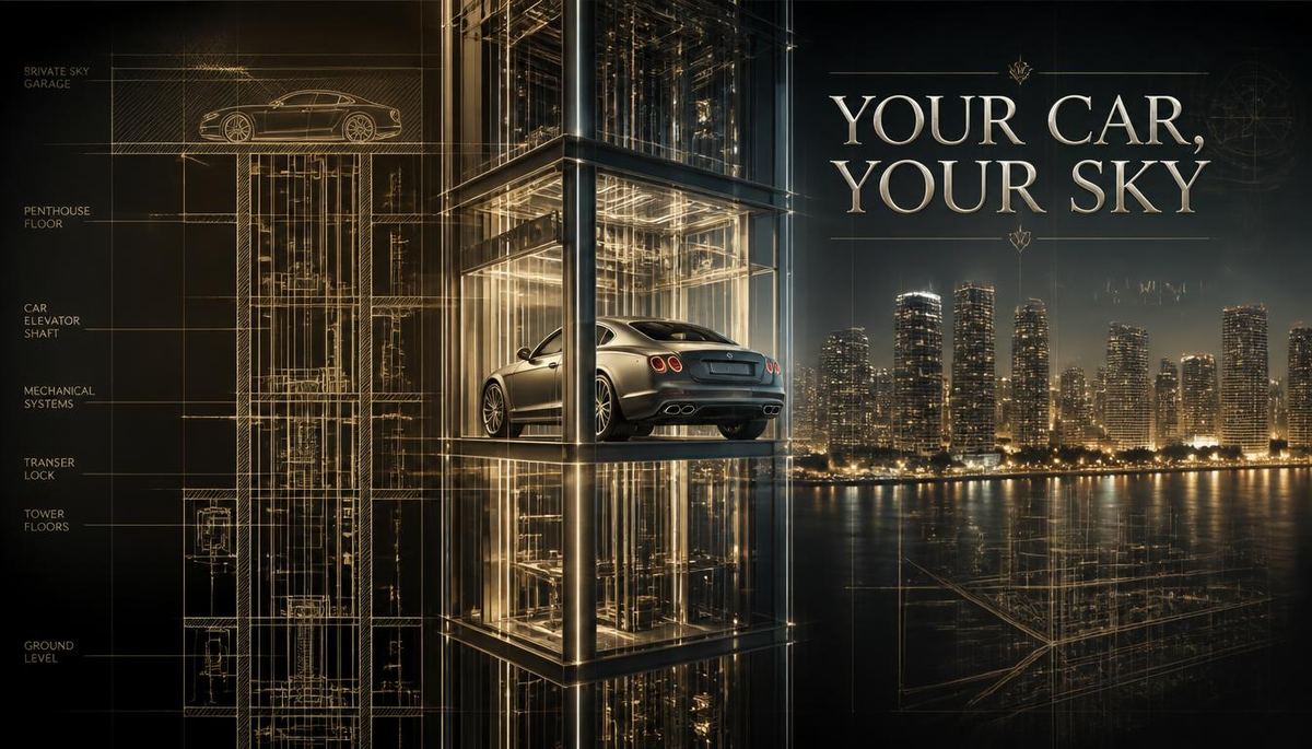 How the Bentley Residences Car Elevator Actually Works