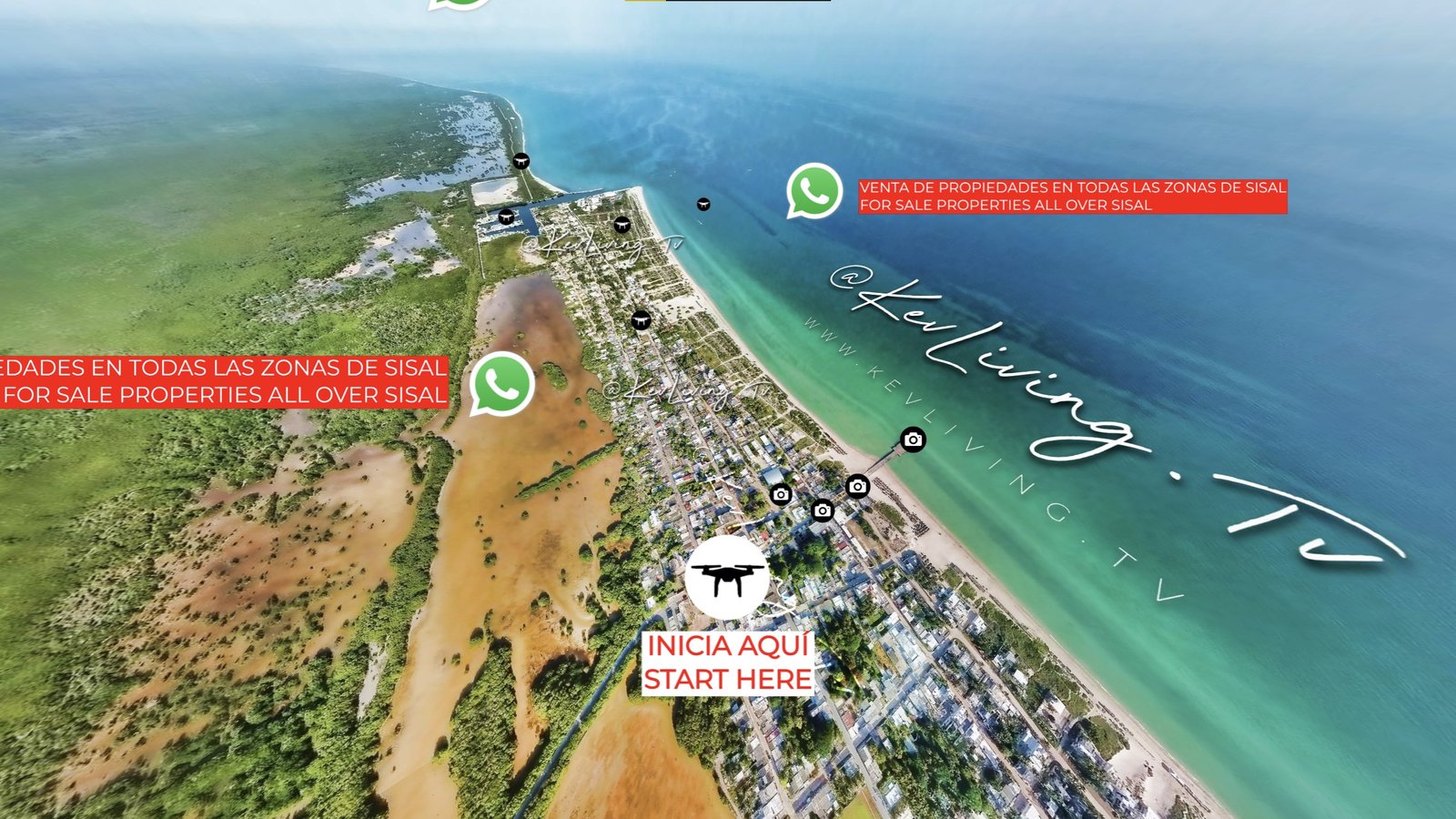 Te muestro todas las propiedades en venta en Sisal Yucatán México (terrenos, casas y apartamentos) en todas las zonas del Pueblo Mágico