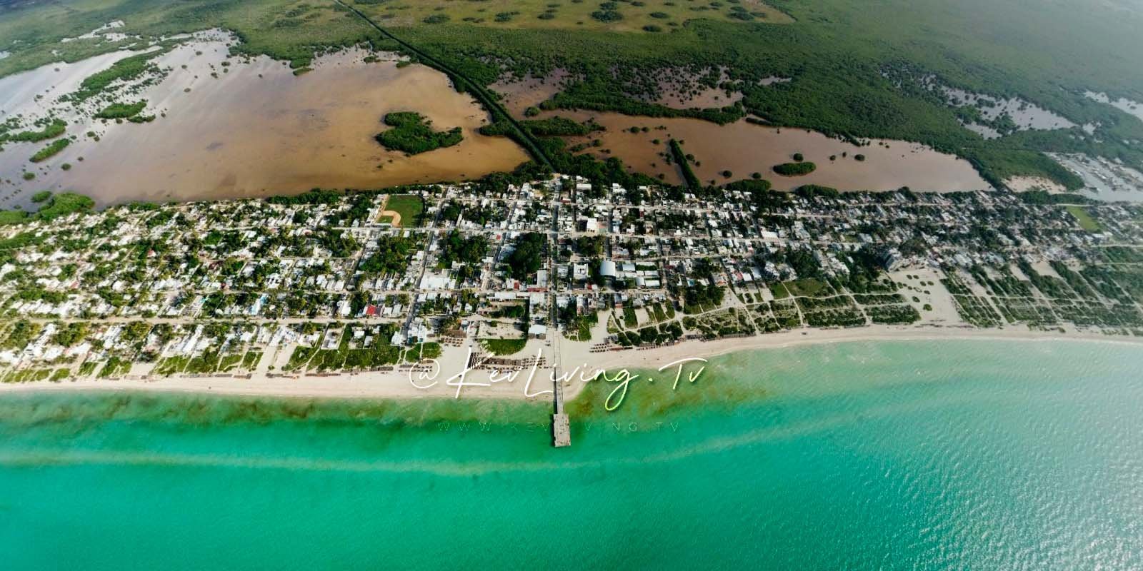 Sisal Yucatan beach town showing calm coastal lifestyle and open surroundings