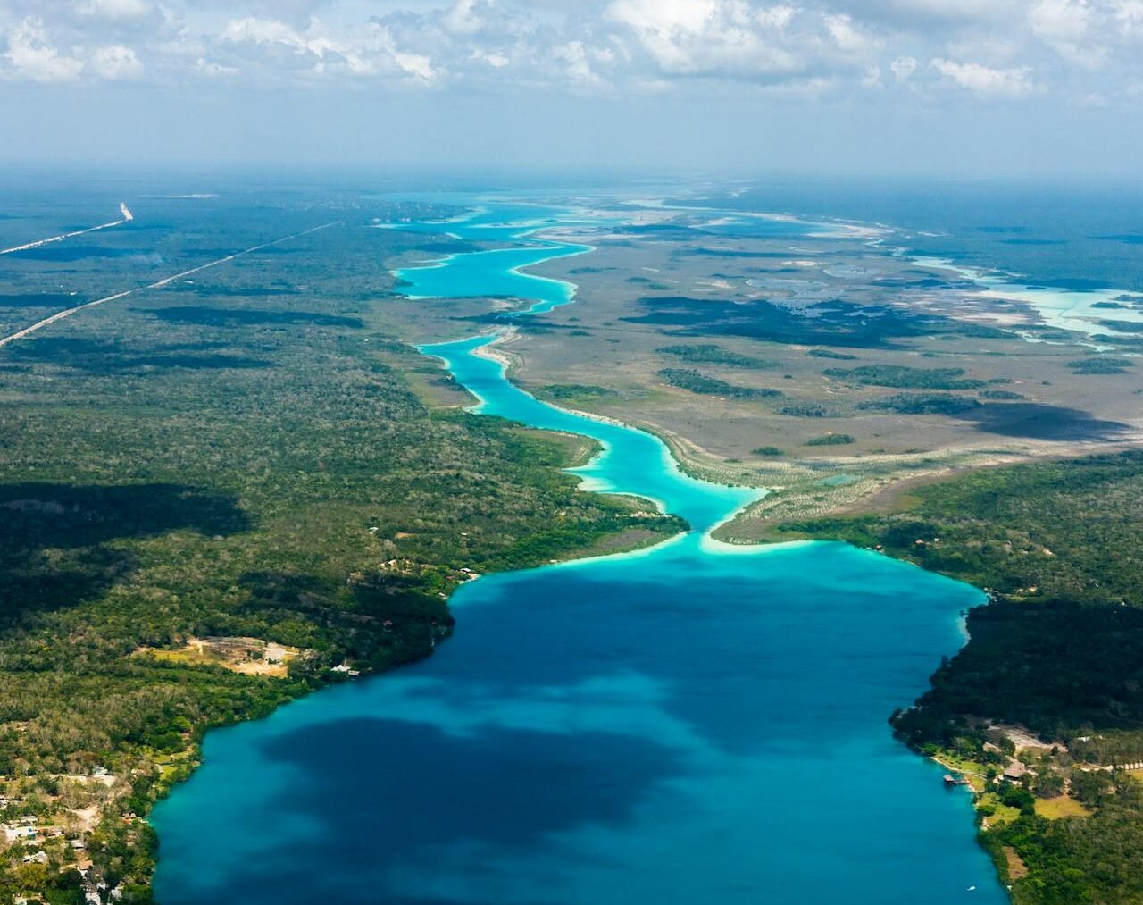 Bacalar lagoon lifestyle with calm water and natural surroundings