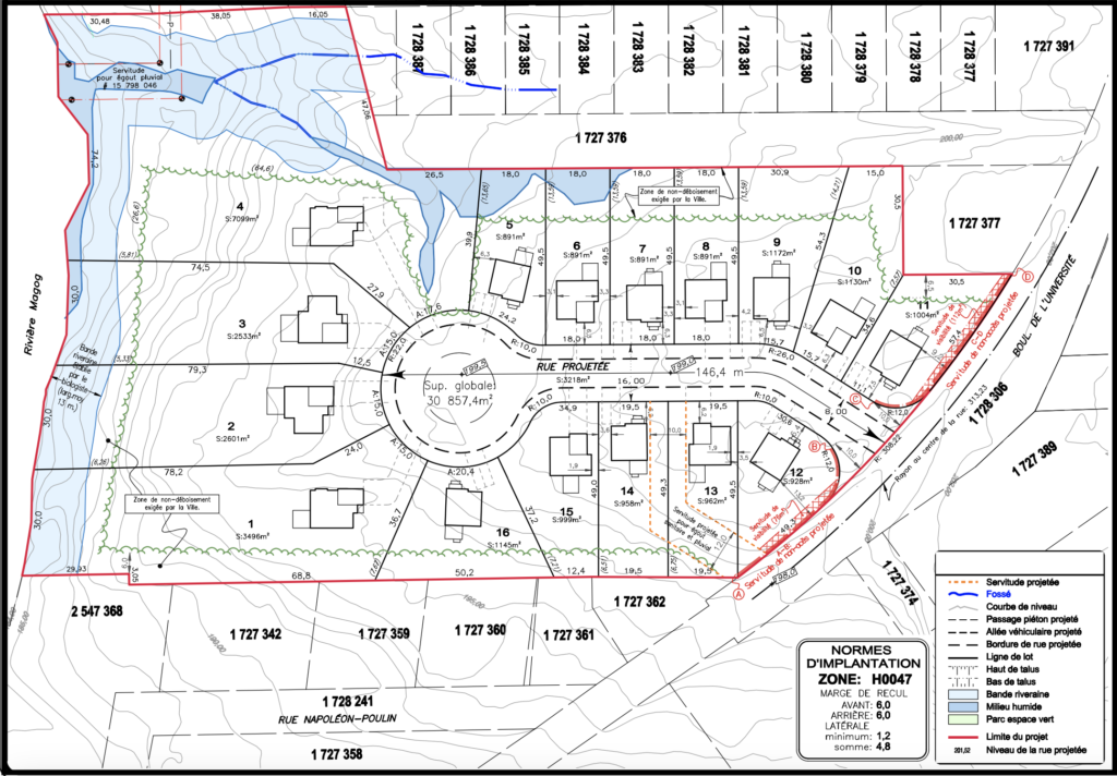 Single-family residential land Maude-Abbott Street project (Terrains résidentiels unifamiliales Projet rue Maude-Abbott)